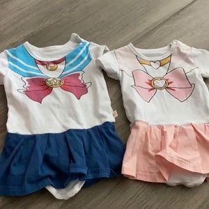 Sailor Moon Onesie Bundle - 12-18 months